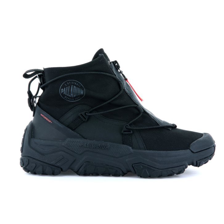 Baskets Palladium Off-grid Hi Zip Imperméables + Homme Noir | FR LPS967A